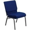 Best Pirce ???? Stacking Chairs Flash Furniture HERCULES 21'' Church Chair W/4'' Seat Silver Vein Frame, Navy Blue ???? -Advantage Shop sp154567757 s7