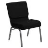 Top 10 ⌛ Stacking Chairs Flash Furniture HERCULES 21'' Church Chairs W/3.75'' Seat Silver Vein Frame (XUCH0221BKSV) ???? -Advantage Shop sp154567769 s7