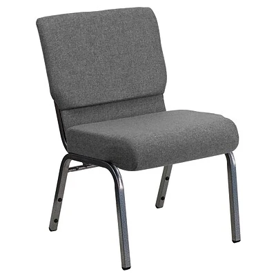 Cheap ???? Stacking Chairs Flash Furniture HERCULES 21'' Church Chairs W/3.75'' Seat Silver Vein Frame (XUCH0221GYSV) ???? 3 Cheap ???? Stacking Chairs Flash Furniture HERCULES 21'' Church Chairs W/3.75'' Seat Silver Vein Frame (XUCH0221GYSV) ????