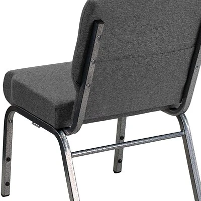Cheap ???? Stacking Chairs Flash Furniture HERCULES 21'' Church Chairs W/3.75'' Seat Silver Vein Frame (XUCH0221GYSV) ???? 10 Cheap ???? Stacking Chairs Flash Furniture HERCULES 21'' Church Chairs W/3.75'' Seat Silver Vein Frame (XUCH0221GYSV) ???? - Image 8
