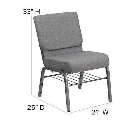 Best Pirce ???? Stacking Chairs Flash Furniture HERCULES 21" X 3 3/4" Church Chairs W/Book Rack & Silver Vein Frame (XUCH0221GYSVB) ❤️ 8 Best Pirce ???? Stacking Chairs Flash Furniture HERCULES 21" X 3 3/4" Church Chairs W/Book Rack & Silver Vein Frame (XUCH0221GYSVB) ❤️ - Image 6