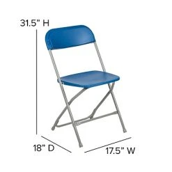 Cheap ???? Folding Chairs Flash Furniture HERCULES Series 800lb-Capacity Premium Plastic Folding Chair, Blue (LEL3BLUE) ???? -Advantage Shop sp154570570 s7