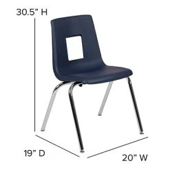 Best reviews of ✨ Stacking Chairs Flash Furniture Mickey Advantage Plastic/Steel Student Stacking Chair, Navy, 4/Pack (ADVSSC18NAVY) ???? -Advantage Shop sp155517602 s7
