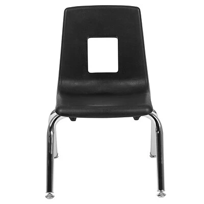 Flash Sale ✨ Stacking Chairs Advantage Black Student Stack School Chair 12" 4 Pack (ADV-SSC-12BLK-4) ???? 10 Flash Sale ✨ Stacking Chairs Advantage Black Student Stack School Chair 12" 4 Pack (ADV-SSC-12BLK-4) ???? - Image 8