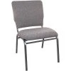 New ???? Stacking Chairs Advantage 18.5" Wide Charcoal Gray Multipurpose Church Chair (SEPCHT18511140) ????