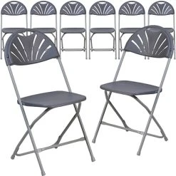 Best reviews of ???? Folding Chairs Flash Furniture HERCULES Series 800 Plastic Fan Back Folding Chair, 8/Pack (8LEL4CH) ????