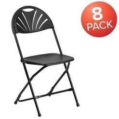 Hot Sale ❤️ Folding Chairs Flash Furniture HERCULES Series 800 Lb. Capacity Plastic Fan Back Folding Chair 8/Pack (8LEL4BK) ???? 13 Hot Sale ❤️ Folding Chairs Flash Furniture HERCULES Series 800 Lb. Capacity Plastic Fan Back Folding Chair 8/Pack (8LEL4BK) ???? -Advantage Shop sp155524443 s7
