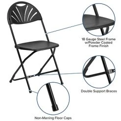 Hot Sale ❤️ Folding Chairs Flash Furniture HERCULES Series 800 Lb. Capacity Plastic Fan Back Folding Chair 8/Pack (8LEL4BK) ???? 16 Hot Sale ❤️ Folding Chairs Flash Furniture HERCULES Series 800 Lb. Capacity Plastic Fan Back Folding Chair 8/Pack (8LEL4BK) ???? -Advantage Shop sp155524446 s7