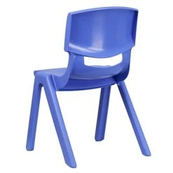 New ✔️ Stacking & Folding Chairs Flash Furniture Plastic Student Stacking Chair, Blue, 2-Pieces (2YUYCX005BLUE) ???? -Advantage Shop sp155707085 s7