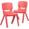 New ???? Stacking & Folding Chairs Flash Furniture Plastic Student Stacking Chair, Red, 2-Pieces (2YUYCX005RED) ???? -Advantage Shop sp155707099 s7