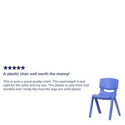 Discount ❤️ Stacking & Folding Chairs Flash Furniture Plastic Student Stacking Chair, Blue, 2-Pieces (2YUYCX004BLUE) ???? -Advantage Shop sp155707139 s7