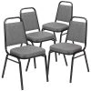 Wholesale ???? Stacking & Folding Chairs Flash Furniture Fabric Banquet Folding Chair, Gray Fabric/Silver Vein Frame, 4-Pieces (4FDBHF1SVBCG) ⭐ -Advantage Shop sp155707147 s7