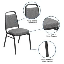 Coupon ???? Stacking & Folding Chairs Flash Furniture Fabric Banquet Folding Chair, Gray Fabric/Silver Vein Frame (FDBHF1SVBCG) ✔️ -Advantage Shop sp155712743 s7