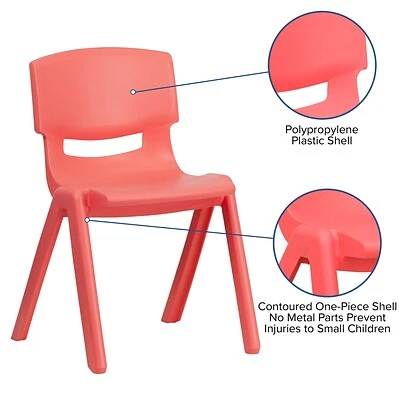 Hot Sale ???? Stacking & Folding Chairs Flash Furniture Plastic Student Stacking Chair, Red, 4-Pieces (4YUYCX4004RED) ???? 8 Hot Sale ???? Stacking & Folding Chairs Flash Furniture Plastic Student Stacking Chair, Red, 4-Pieces (4YUYCX4004RED) ???? - Image 6