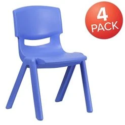 Discount ✨ Stacking & Folding Chairs Flash Furniture Plastic Student Stacking Chair, Blue, 4-Pieces (4YUYCX4005BLUE) ⌛ 13 Discount ✨ Stacking & Folding Chairs Flash Furniture Plastic Student Stacking Chair, Blue, 4-Pieces (4YUYCX4005BLUE) ⌛ -Advantage Shop sp155712952 s7