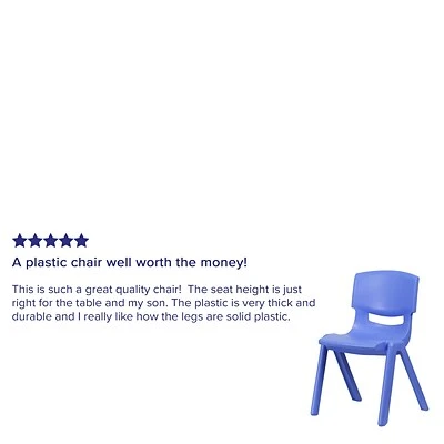 Discount ✨ Stacking & Folding Chairs Flash Furniture Plastic Student Stacking Chair, Blue, 4-Pieces (4YUYCX4005BLUE) ⌛ 7 Discount ✨ Stacking & Folding Chairs Flash Furniture Plastic Student Stacking Chair, Blue, 4-Pieces (4YUYCX4005BLUE) ⌛ - Image 5