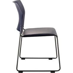 Hot Sale ❤️ National Public Seating Stacking Chairs NPS 8700 Series Cafetorium Stack Chair, Black Vinyl Seat/Black Backrest (8710-11-10) ???? -Advantage Shop sp160038391 s7