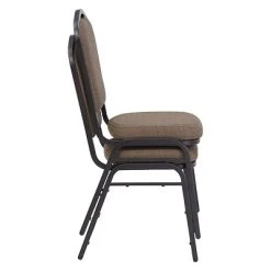 Cheapest ✔️ Stacking Chairs National Public Seating 9300 Series Deluxe Fabric Upholstered Stack Chair, Natural Taupe/Black Sandtex, 2 Pack (9378-BT/2) ???? -Advantage Shop sp160038418 s7