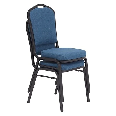Coupon ❤️ National Public Seating Stacking Chairs NPS 9300 Series Deluxe Fabric Upholstered Stack Chair, Natural Blue/Black Sandtex, 2 Pack (9374-BT/2) ???? 4 Coupon ❤️ National Public Seating Stacking Chairs NPS 9300 Series Deluxe Fabric Upholstered Stack Chair, Natural Blue/Black Sandtex, 2 Pack (9374-BT/2) ???? - Image 2