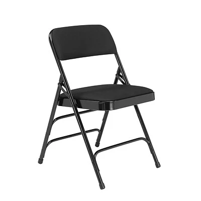Wholesale ???? National Public Seating NPS 2300 Series Fabric Padded Triple Brace Double Hinge Premium Folding Chairs, Midnight Black/Black, 4 Pack (2310/4) ???? 4 Wholesale ???? National Public Seating NPS 2300 Series Fabric Padded Triple Brace Double Hinge Premium Folding Chairs, Midnight Black/Black, 4 Pack (2310/4) ???? - Image 2
