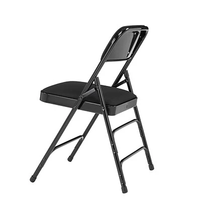 Wholesale ???? National Public Seating NPS 2300 Series Fabric Padded Triple Brace Double Hinge Premium Folding Chairs, Midnight Black/Black, 4 Pack (2310/4) ???? 7 Wholesale ???? National Public Seating NPS 2300 Series Fabric Padded Triple Brace Double Hinge Premium Folding Chairs, Midnight Black/Black, 4 Pack (2310/4) ???? - Image 5