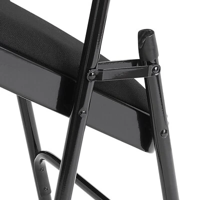 Wholesale ???? National Public Seating NPS 2300 Series Fabric Padded Triple Brace Double Hinge Premium Folding Chairs, Midnight Black/Black, 4 Pack (2310/4) ???? 8 Wholesale ???? National Public Seating NPS 2300 Series Fabric Padded Triple Brace Double Hinge Premium Folding Chairs, Midnight Black/Black, 4 Pack (2310/4) ???? - Image 6
