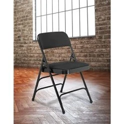 Wholesale ???? National Public Seating NPS 2300 Series Fabric Padded Triple Brace Double Hinge Premium Folding Chairs, Midnight Black/Black, 4 Pack (2310/4) ???? 17 Wholesale ???? National Public Seating NPS 2300 Series Fabric Padded Triple Brace Double Hinge Premium Folding Chairs, Midnight Black/Black, 4 Pack (2310/4) ???? -Advantage Shop sp160038566 s7