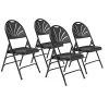 Top 10 ???? National Public Seating NPS 1100 Series Polyfold Fan Back Triple Brace Double Hinge Folding Chairs, Black/Black, 4/Pack (1110/4) ✨ -Advantage Shop sp160038568 s7