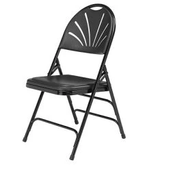 Top 10 ???? National Public Seating NPS 1100 Series Polyfold Fan Back Triple Brace Double Hinge Folding Chairs, Black/Black, 4/Pack (1110/4) ✨ -Advantage Shop sp160038570 s7