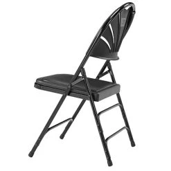 Top 10 ???? National Public Seating NPS 1100 Series Polyfold Fan Back Triple Brace Double Hinge Folding Chairs, Black/Black, 4/Pack (1110/4) ✨ -Advantage Shop sp160038572 s7