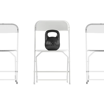 Outlet ???? Stacking & Folding Chairs Flash Furniture Hercules™ Plastic Big And Tall Commercial Folding Chair, White, 4/Pack (4LEL3WWH) ❤️ 3 Outlet ???? Stacking & Folding Chairs Flash Furniture Hercules™ Plastic Big And Tall Commercial Folding Chair, White, 4/Pack (4LEL3WWH) ❤️