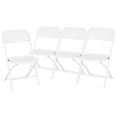 Outlet ???? Stacking & Folding Chairs Flash Furniture Hercules™ Plastic Big And Tall Commercial Folding Chair, White, 4/Pack (4LEL3WWH) ❤️ 9 Outlet ???? Stacking & Folding Chairs Flash Furniture Hercules™ Plastic Big And Tall Commercial Folding Chair, White, 4/Pack (4LEL3WWH) ❤️ - Image 7