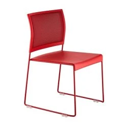 Flash Sale ⌛ Stacking & Folding Chairs Safco® Currant™ Steel High Density Stack Chair, Red, 4PK (4271RM) ????