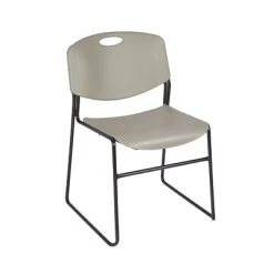 Best Pirce ???? Stacking Chairs Regency Zeng Stack Chair (4 Pack)- Grey (4400GY4PK) ????