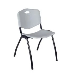 Budget ???? Stacking Chairs Regency 'M' Stack Chair- Grey ✨
