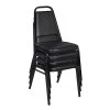 Promo ❤️ Stacking Chairs Regency Vinyl Restaurant Stack Chair, Black 4/Pack (8029BK4PK) ???? -Advantage Shop sp4547948 s7
