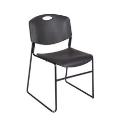 New ✔️ Stacking Chairs Regency Zeng Stack Chair (8 Pack)- Black ????