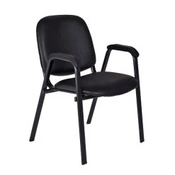 Hot Sale ???? Stacking Chairs Regency Ace Vinyl Stack Chair, Black, 18/Pack (2125LBK18PK) ????