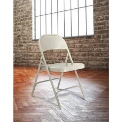 New ???? National Public Seating NPS 50 Series Standard All-Steel Folding Chairs, Gray/Gray, 100 Pack (52/100) ⌛ -Advantage Shop sp55041043 s7