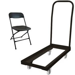 Buy ???? Advantage Folding Table Carts With 108 Black Plastic Folding Chairs 3 Pack (3DHCDPPFCBLK108) ⌛