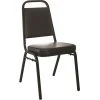 Best deal ???? Stacking Chairs Advantage Black Vinyl-Padded Stackable Chairs 2.5" Padded Seat 2 Pack (627VINYLBBSB2) ????
