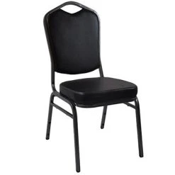 Best Pirce ???? Banquet Chairs Advantage Black Crown Back Vinyl Banquet Chair (CBBC-V-123) ????