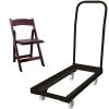 Outlet ???? Advantage Folding Table Cart With 20 Mahogany Wood Folding Chairs (1DHCD80WFCM20) ❤️ 2 Outlet ???? Advantage Folding Table Cart With 20 Mahogany Wood Folding Chairs (1DHCD80WFCM20) ❤️ -Advantage Shop sp7504915 s7