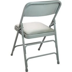 Hot Sale ???? Folding Chairs Advantage Gray Padded Metal Folding Chair, Gray 1" Vinyl Seat 80 Pack (DPI903V-GG) ???? -Advantage Shop sp7504934 s7