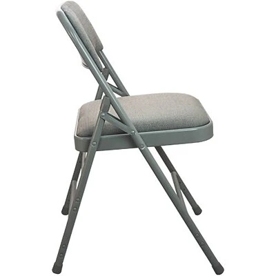 Cheap ???? Folding Chairs Flash Furniture Advantage Fabric/Steel Padded Folding Chair, Gray, 40/Pack (DPI903FGG) ❤️ 4 Cheap ???? Folding Chairs Flash Furniture Advantage Fabric/Steel Padded Folding Chair, Gray, 40/Pack (DPI903FGG) ❤️ - Image 2