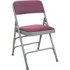 Best Sale ???? Folding Chairs Advantage Gray Padded Metal Folding Chair, Burgundy 1" Fabric Seat 80 Pack (DPI903F-GB) ???? -Advantage Shop sp7504959 s7 1
