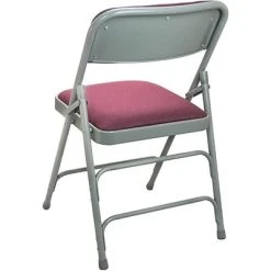 Best Sale ???? Folding Chairs Advantage Gray Padded Metal Folding Chair, Burgundy 1" Fabric Seat 80 Pack (DPI903F-GB) ???? -Advantage Shop sp7504961 s7 1
