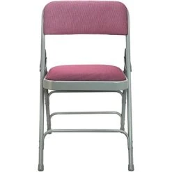Best Sale ???? Folding Chairs Advantage Gray Padded Metal Folding Chair, Burgundy 1" Fabric Seat 80 Pack (DPI903F-GB) ???? -Advantage Shop sp7504962 s7 1