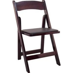Top 10 ???? Folding Chairs Advantage Mahogany Wood Folding Wedding Chairs 40 Pack (WFC-M-40) ????