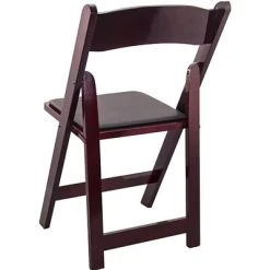Promo ???? Folding Chairs Advantage Mahogany Wood Folding Wedding Chairs 4 Pack (WFC-M-4) ❤️ -Advantage Shop sp7504977 s7 2